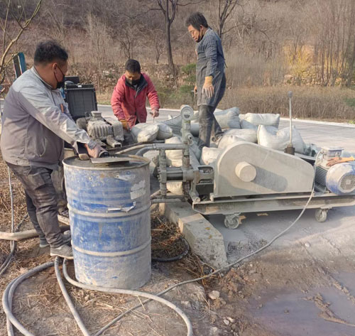 班玛路面下沉注浆